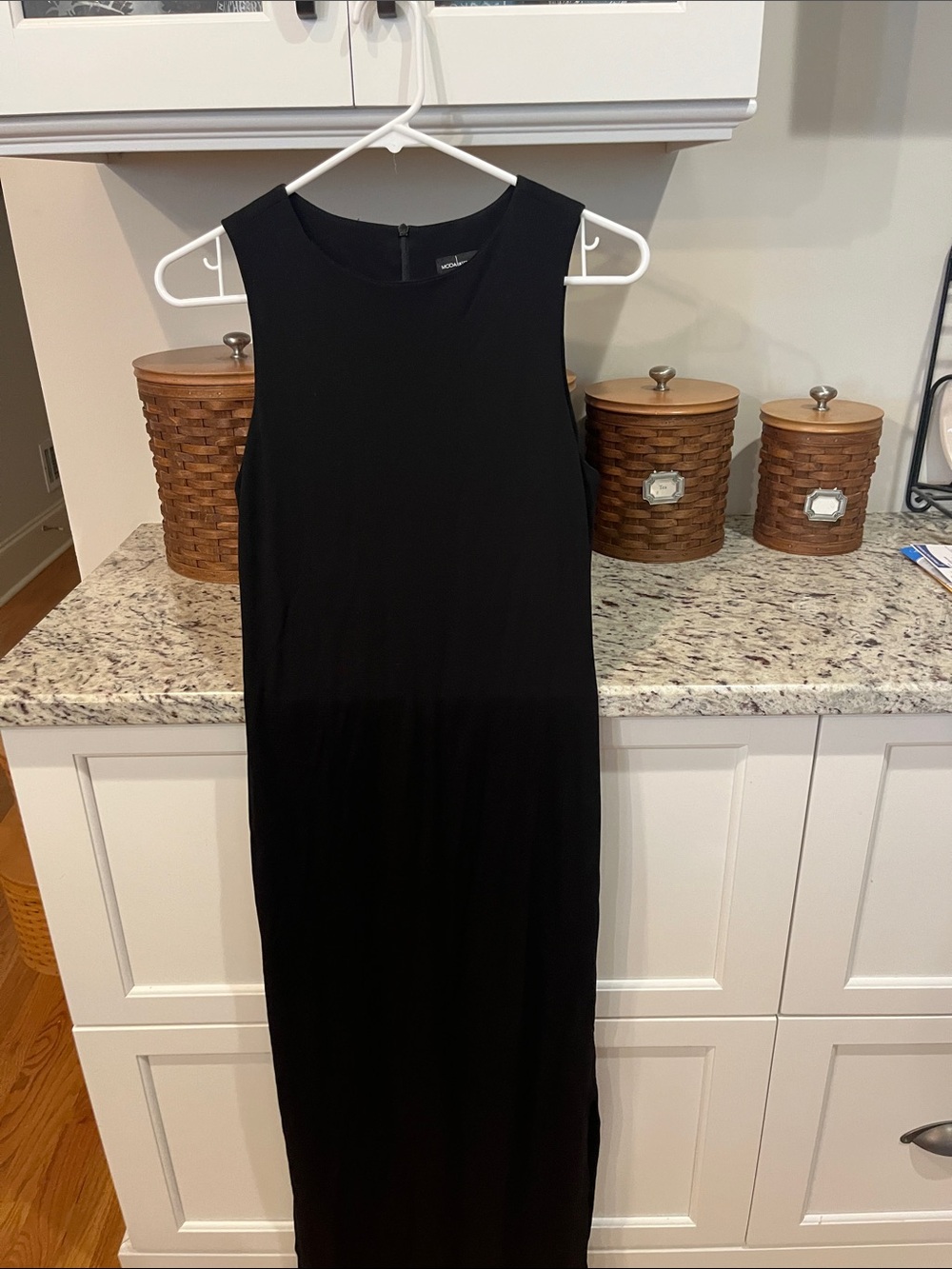 Moda International Black Sleeveless Maxi Dress